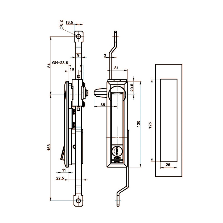 Apăsați butonul Bounce Rocker Lock-A8201