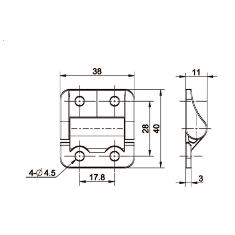 Balama de amortizare montată plat-B2222-3;4
