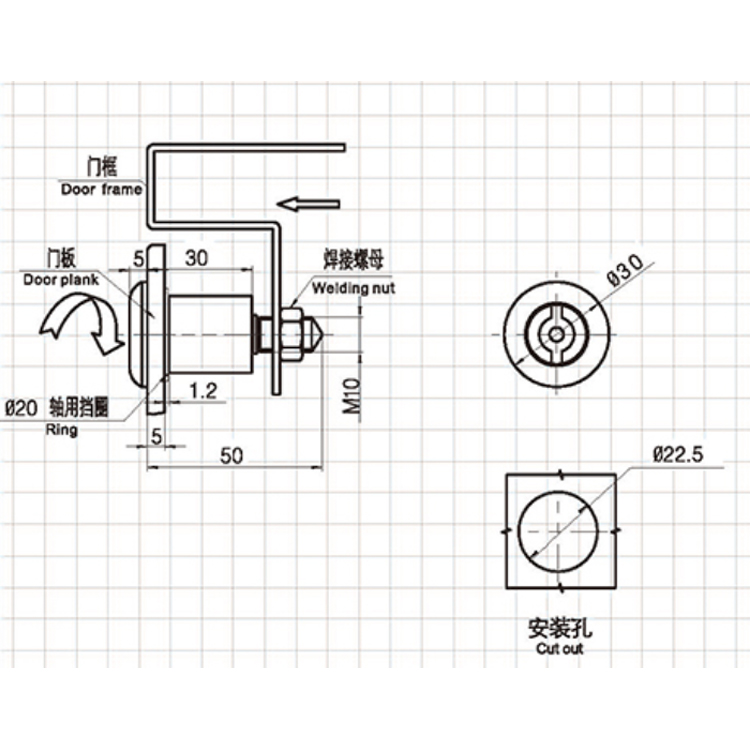Blocare de tensiune casetă tip instrument-A6054