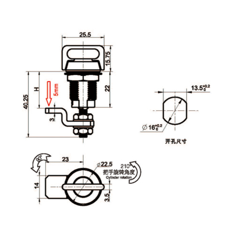 Blocare de compresie tip buton mic-A6089-2