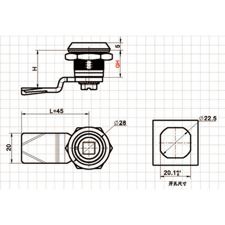 Unelte standard americane de tip Cam Lock-A6301